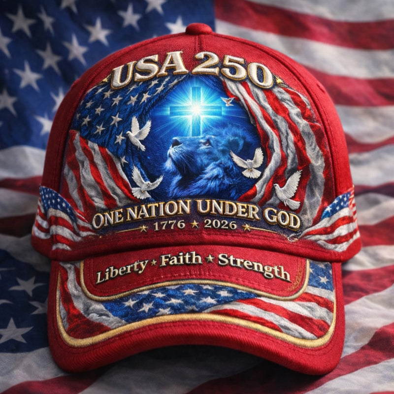 US 250th Anniversary Faith Art Print Hat